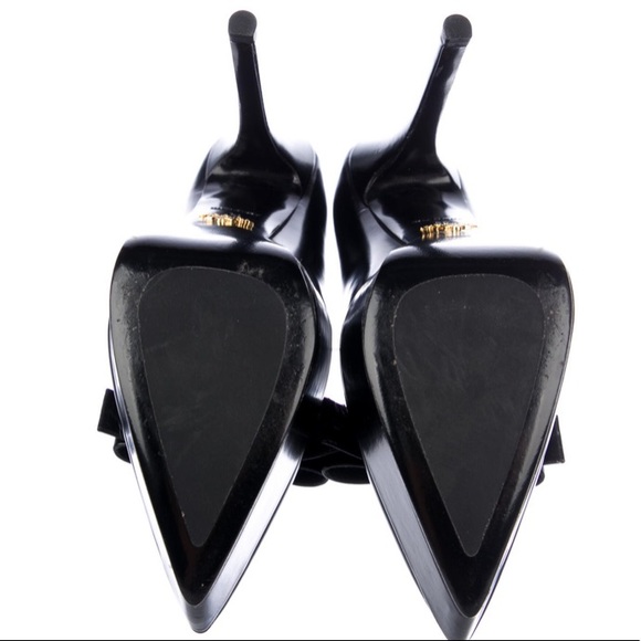 ❤️❤️PRADA Leather Bow Accents Pumps - Picture 5 of 5